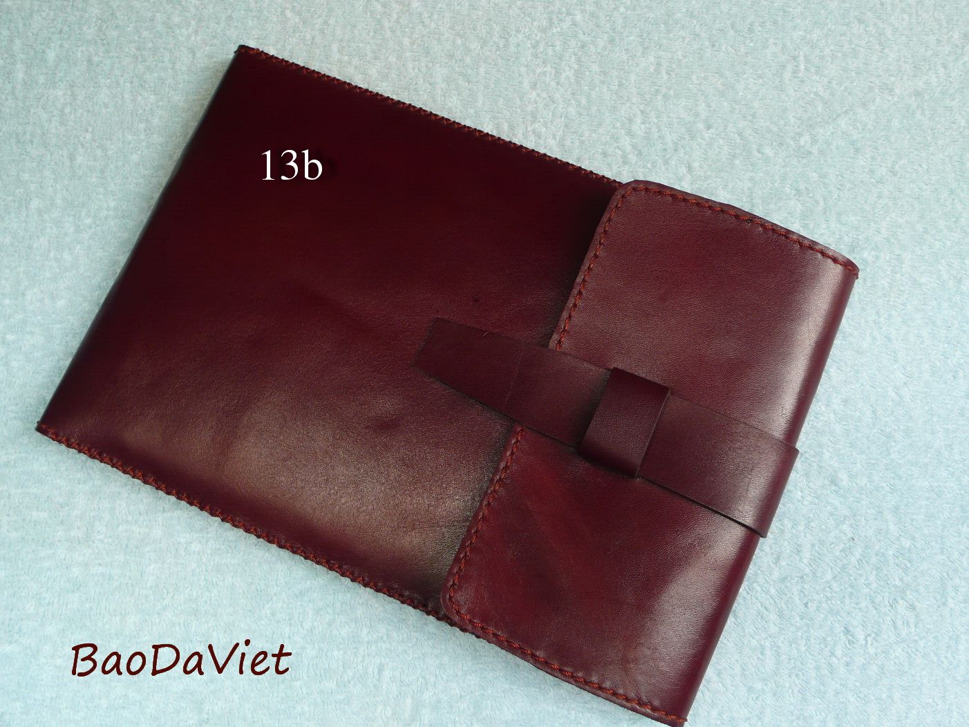 Dây đồng hồ bằng da may tay (handmade) - 3