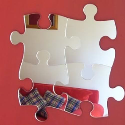 puzzle piece mirror