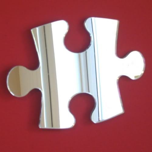 Shatterproof Acrylic Single Jigsaw Puzzle Piece Mirrors 12cm to 50cm eBay