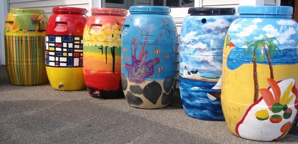 2013 Painted Rain Barrels