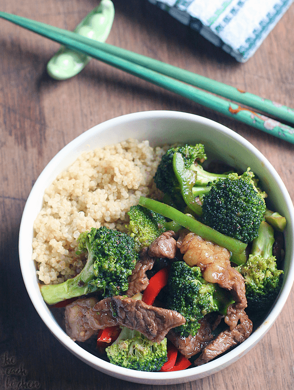 Beef Teriyaki Stir Fry Quinoa Bowl