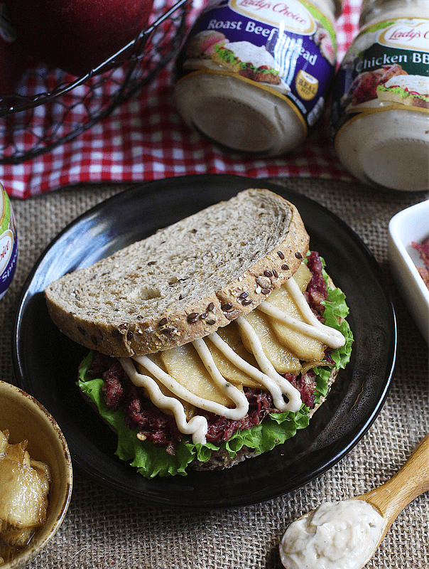 Lady's Choice Beef & Caramelized Apple Sandwich