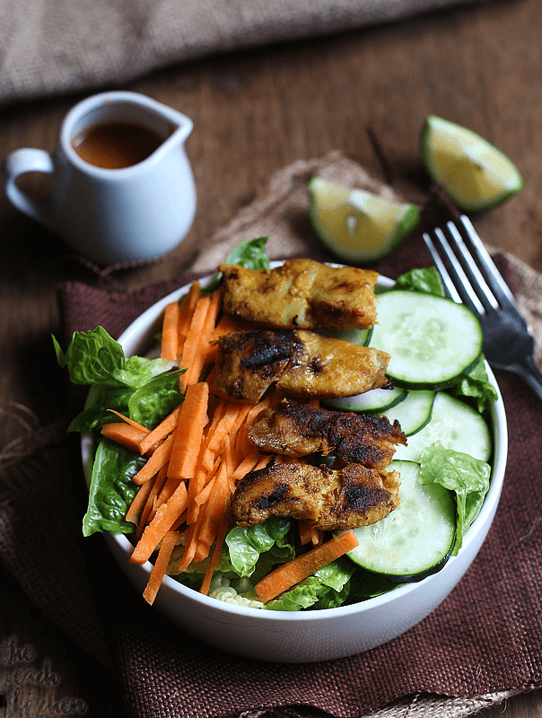 Chicken Satay Salad