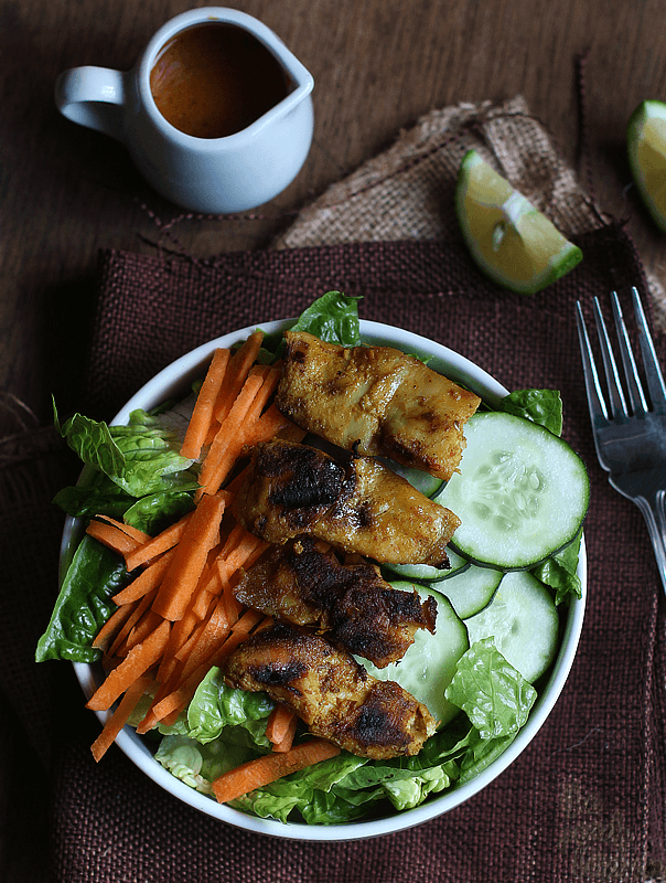 Chicken Satay Salad