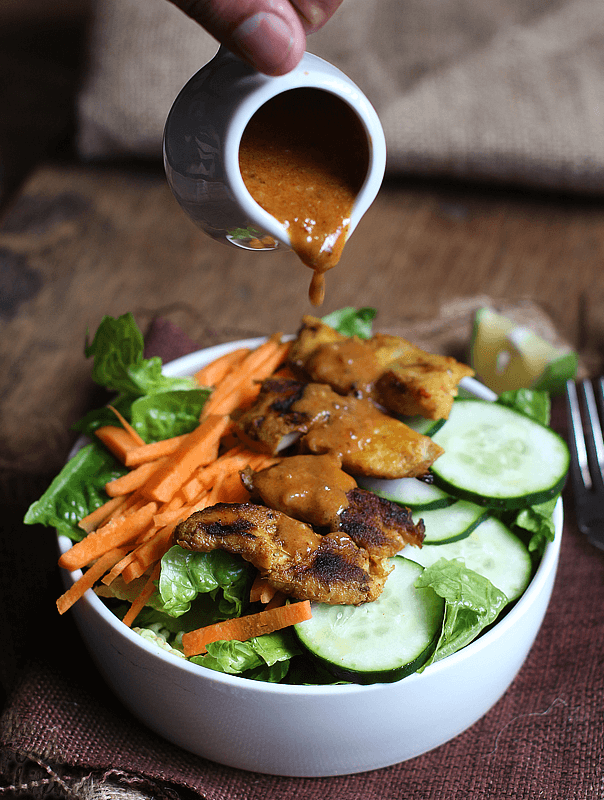 Chicken Satay Salad