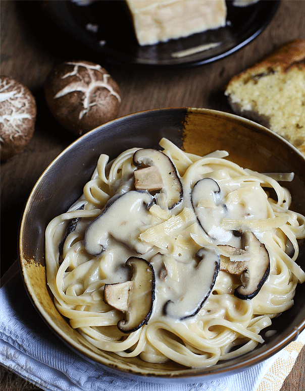 Mushroom Cream Pasta