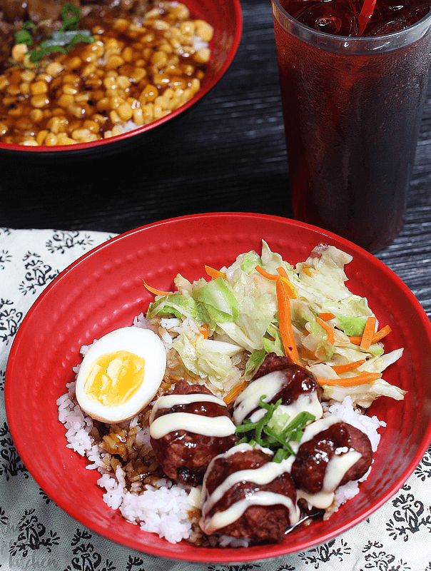 Teriyaki Meatballs Donburi from Tokyo Tokyo