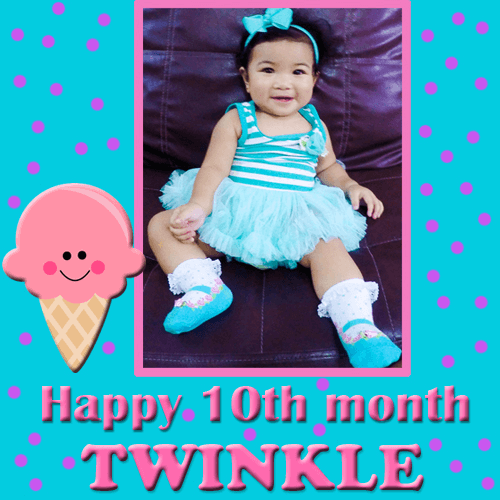 Twinkle's 10th Month Ice Cream Party