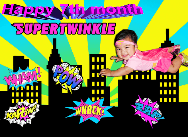 Twinkle's 7th Month Supergirl Party