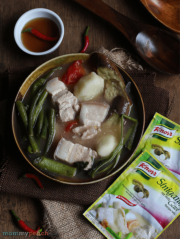 Knorr Sinigang na Liempo sa Sampaloc with Gabi