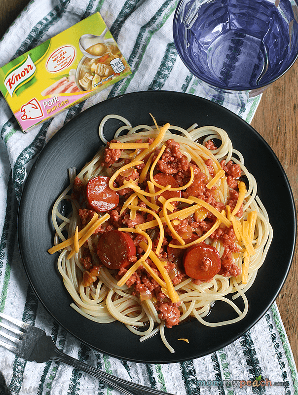 Sweet Style Spaghetti with Knorr Pork Broth Cubes