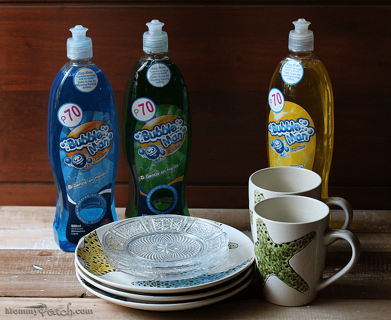 Have You Tried Bubble Man Dishwashing Liquid? Mommy Peach
