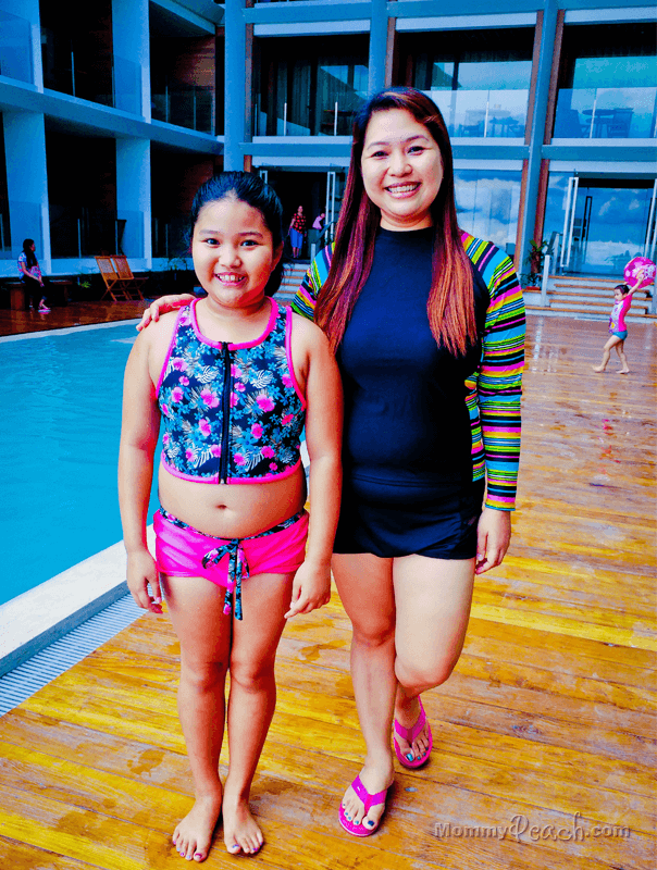 Swimming at Escala Tagaytay