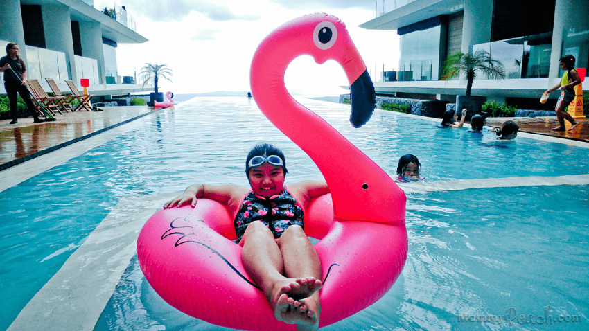 Swimming at Escala Tagaytay