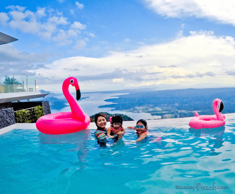 Swimming at Escala Tagaytay