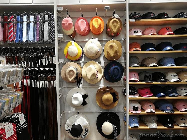 Caps, Hat, Neck Tie at Miniso SM Center Sangandaan