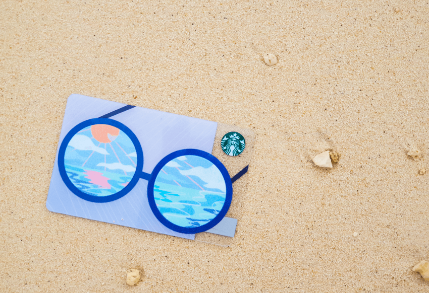 Summer Shades Starbucks Card