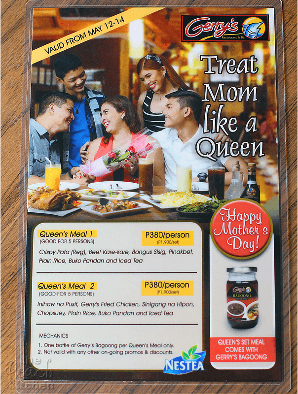 Treat Mom Like a Queen at Gerry's Restaurant