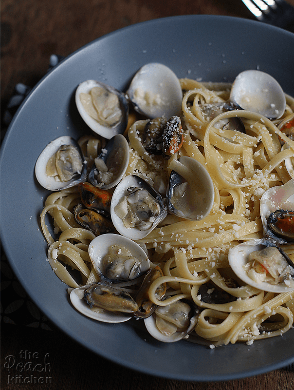 Linguine with Clams and Mussels