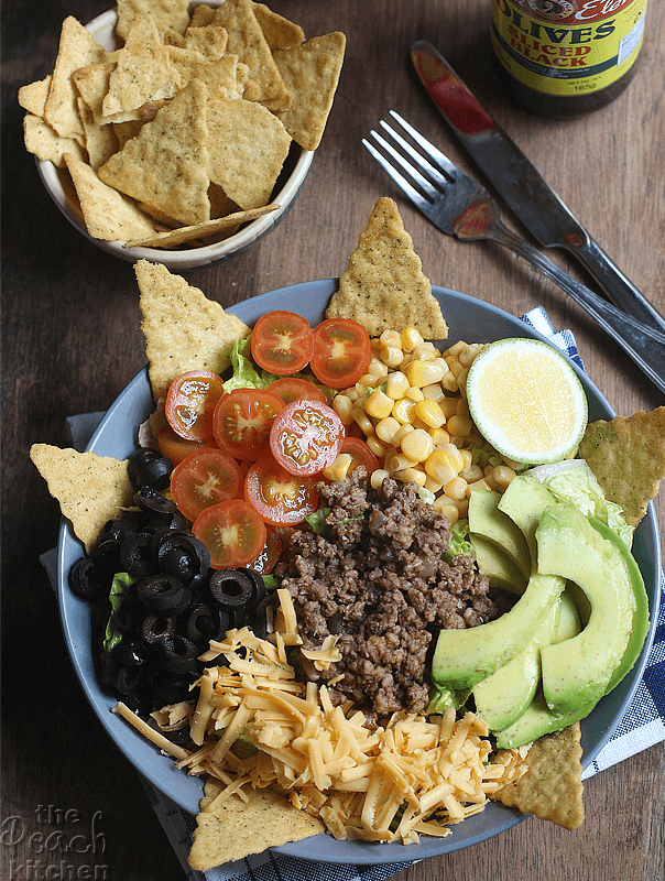Taco Salad (From Leftover Beef Tacos)