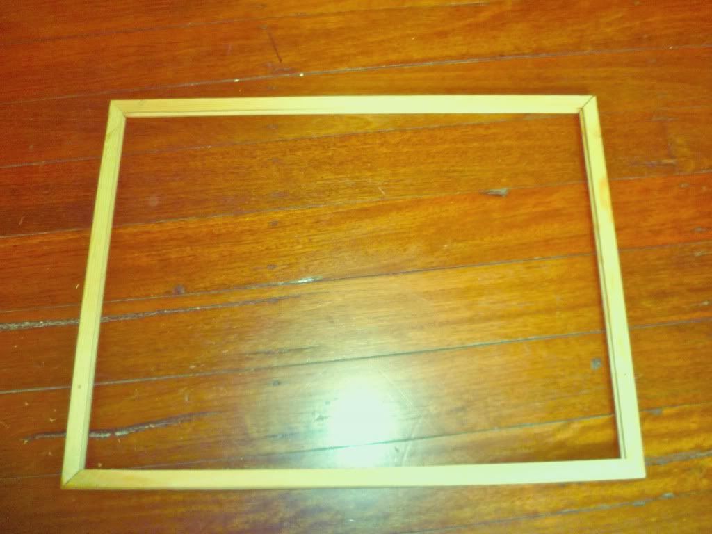 wooden frame