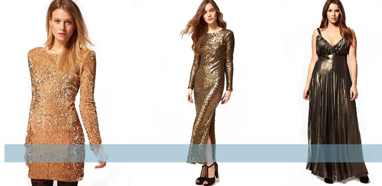 Gold ASOS dresses