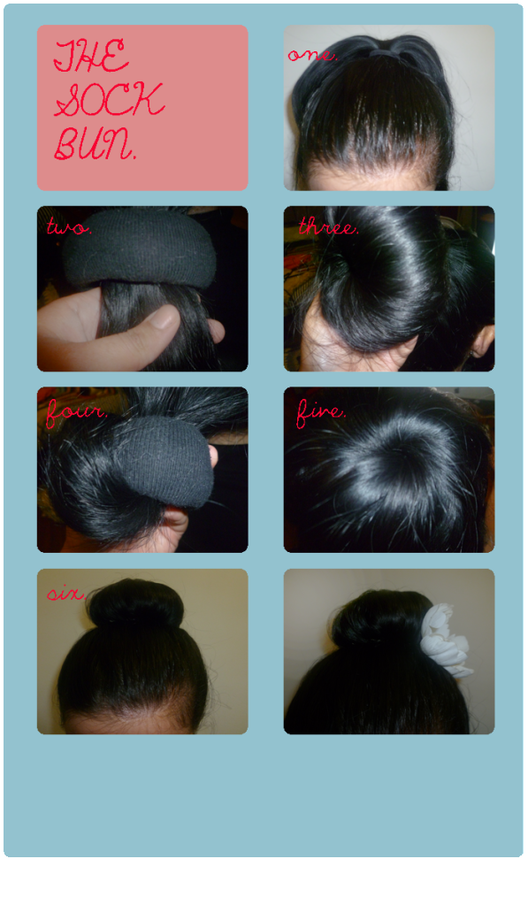 sock bun tutorial