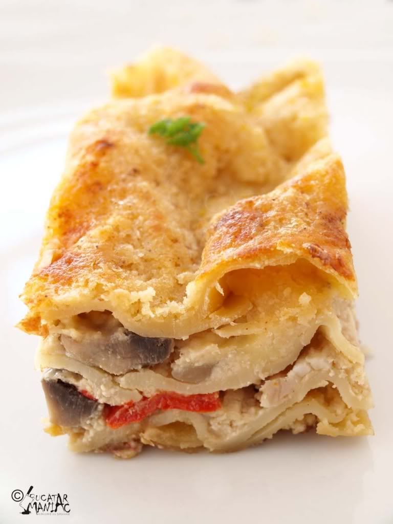 lasagne cu ciuperci,lasagnia,lazania,reteta,foi lasagne,paste,la cuptor,parmezan,mozzarela