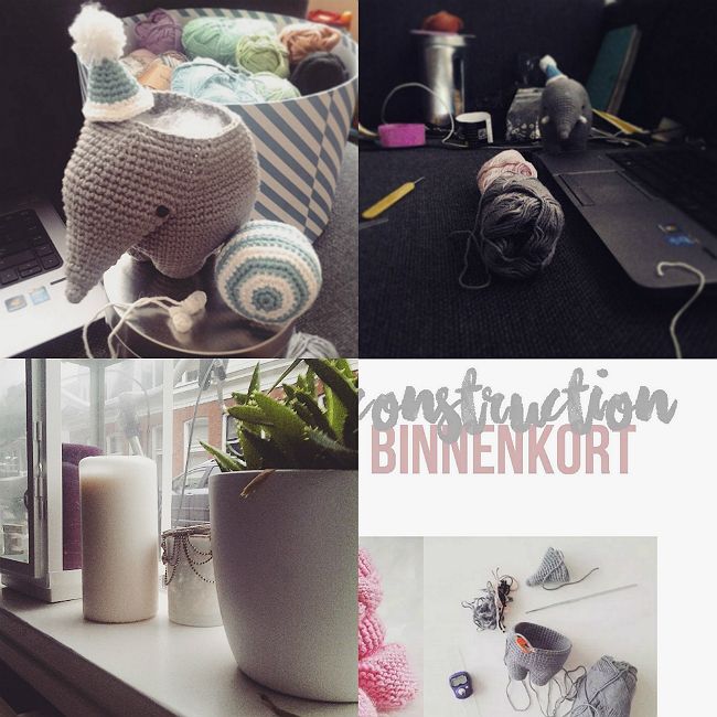 olifantje haken olifant muziekdoosje gehaakt