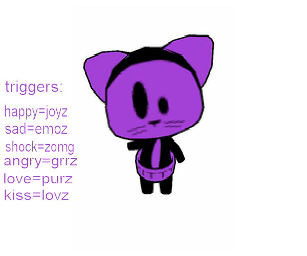 Purple Kitty Chibi