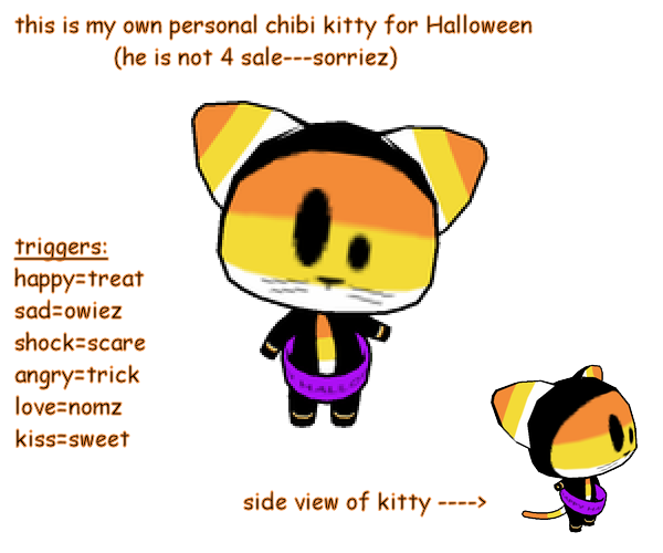 Candycorn Chibi Kitty