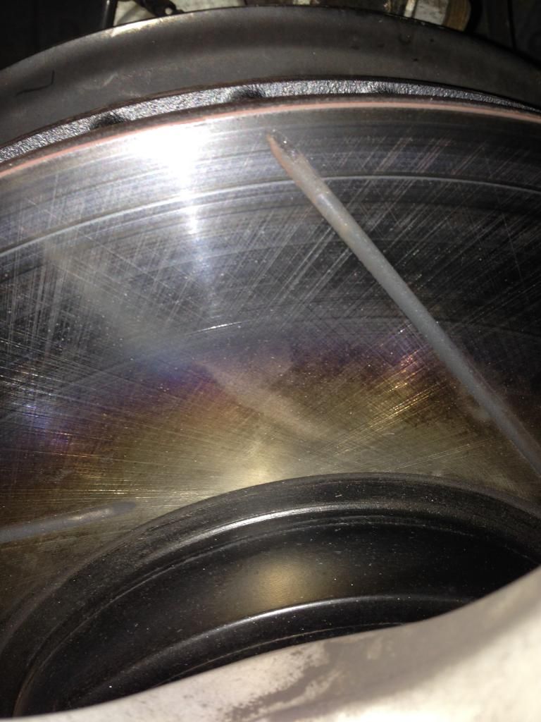 new rotors turning blue/yellow/purple