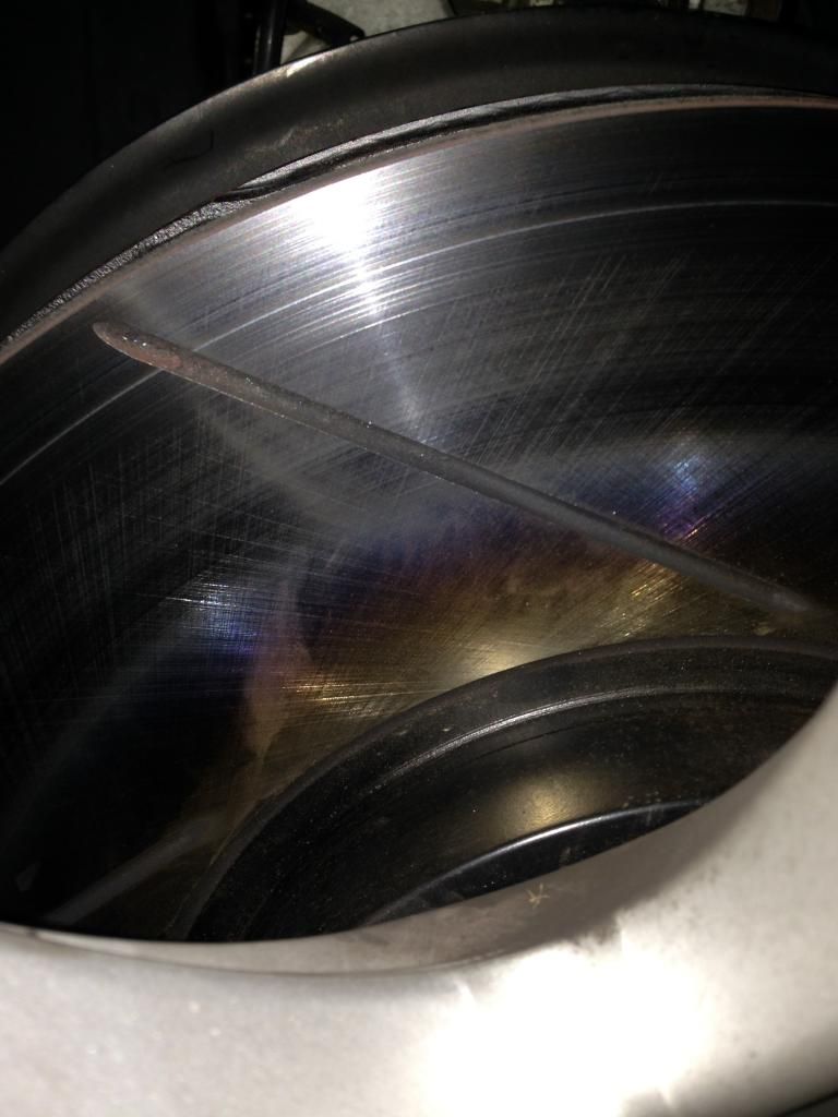 new rotors turning blue/yellow/purple