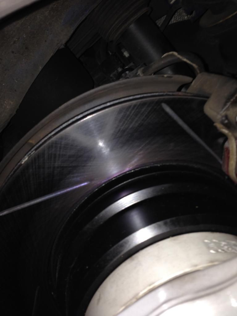 new rotors turning blue/yellow/purple