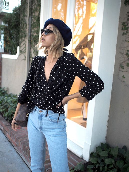 Get A Headstart On Spring With These Polka Dotted Tops