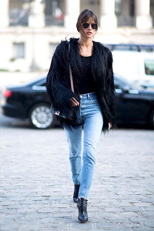 Get Alessandra Ambrosio's Shaggy Coat Look