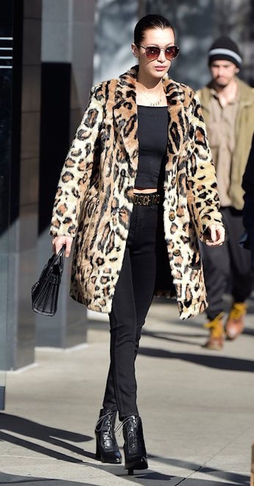 Bella Hadid Knows How To Style Leopard