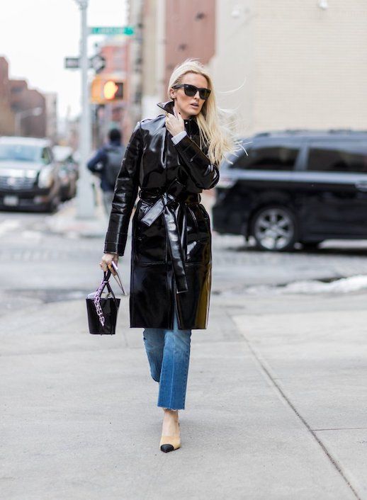 Embrace The Vinyl Trend With This Street Style Inspiration
