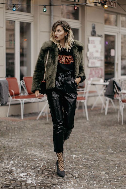 Get This Blogger's Cool Vinyl-Clad Look