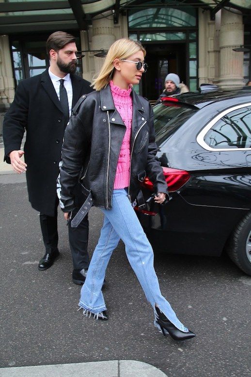 Hailey Baldwin Takes A Denim Tip From The 70?s