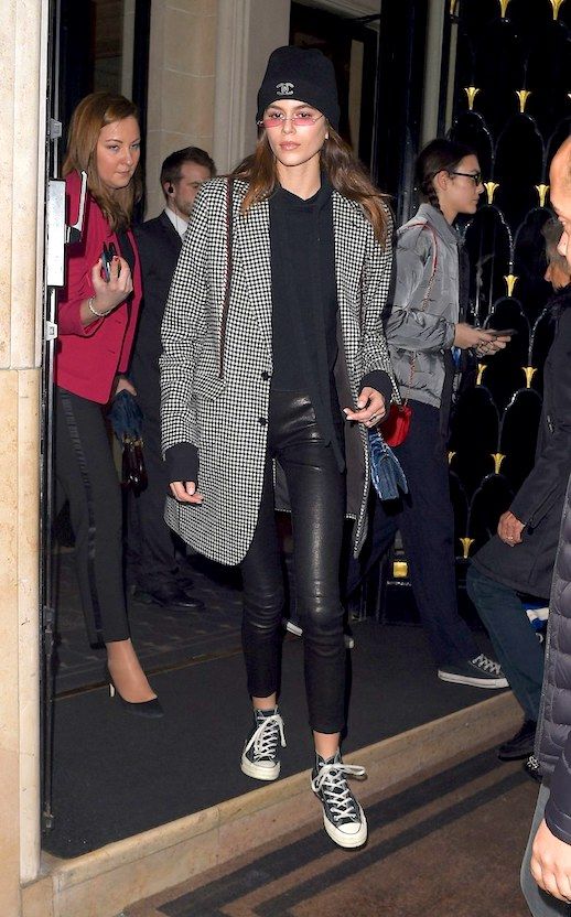 Before The Chanel Show, Kaia Gerber Sported Converse