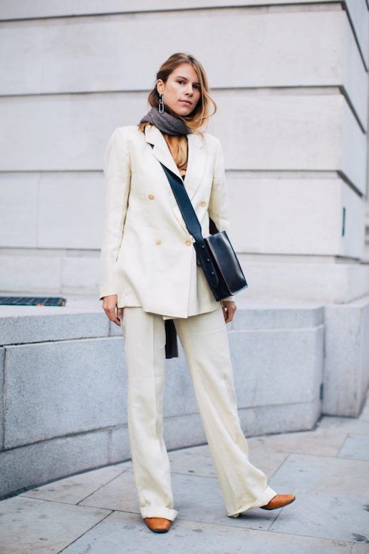 A Neutral Way to Lighten Up Your Workwear This Fall