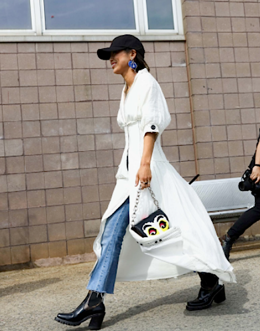 A Cool Way To Style Your Favorite White Dress Beyond Summer