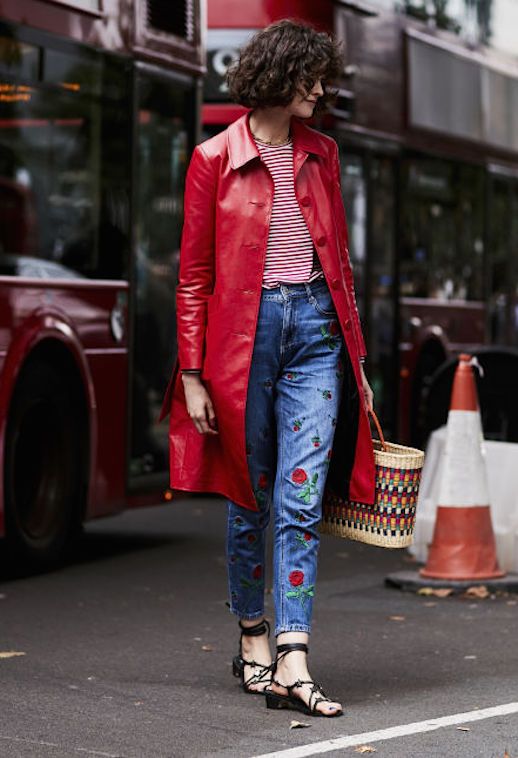 A Bold Red Look To Try From London Fashion Week