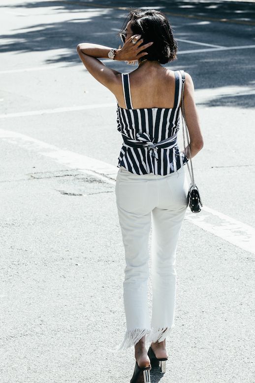 How This Blogger Styles White Jeans This Season