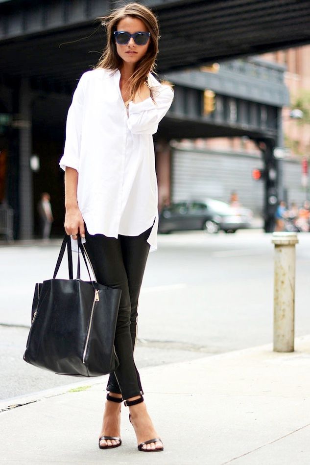 How To Master A Casual Chic Black And White Look
