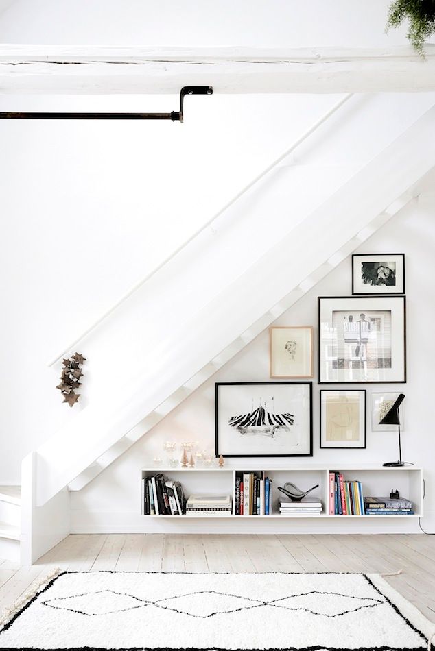 A Fashionable Home: Minimal Decor Idea For An Under-The-Stairs Space
