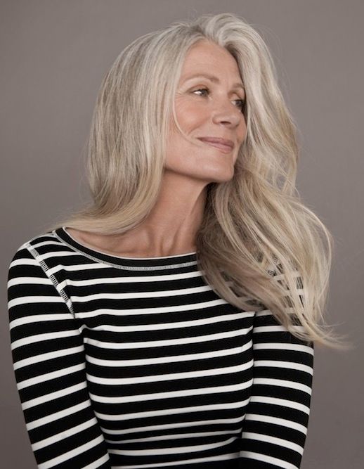 Le Fashion Blog Model Crush Danish Model And Actress Pia Gronning Black White Striped Shirt Grey Gray Haircolor Loose Waves Wavy Hair 2 photo Le-Fashion-Blog-Model-Crush-Pia-Gronning-Black-White-Striped-Shirt-2.jpeg