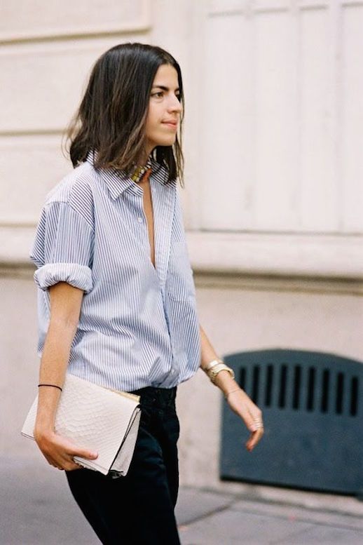 25 Ways To Wear A Striped Button-Down Shirt | Le Fashion | Bloglovin’