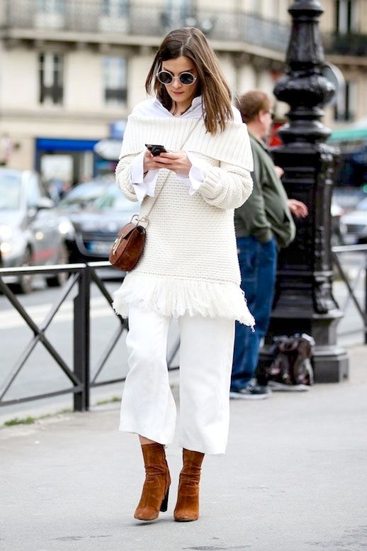 A Fresh Way to Wear an Off-The-Shoulder Sweater